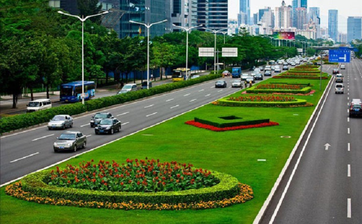 天朗资讯道路绿化景观的构成及存在的问题